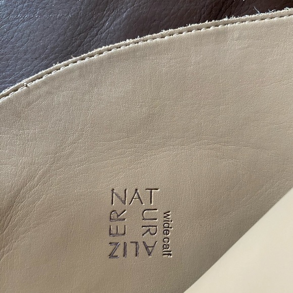 Naturalizer wide calf suede and leather over the knee boots - Picture 4 of 8